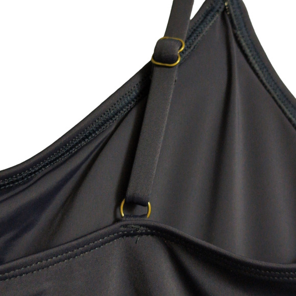 Andie Amalfi One Piece Navy Blue Scoop Neck Adjustable Straps Swim Size L New - Picture 5 of 10